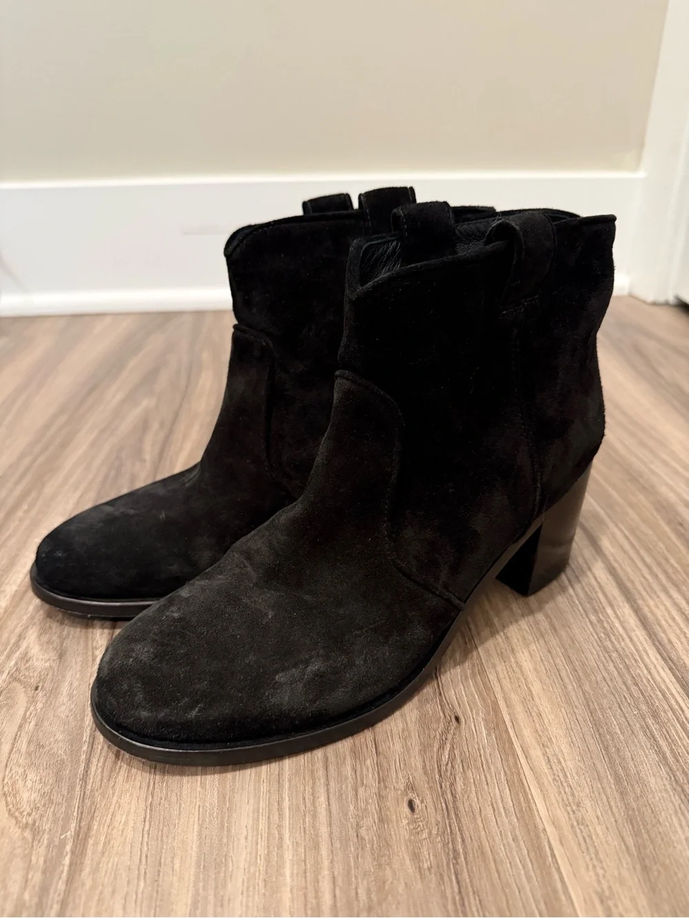 Laurence Dacade Black Suede Ankle Booties